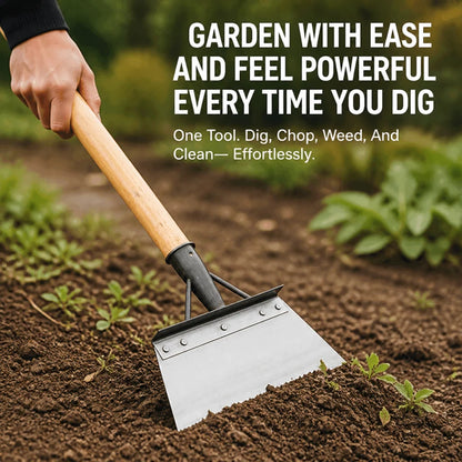 Garden Hoe Scraper Stainless Steel Multi-Purpose Blade