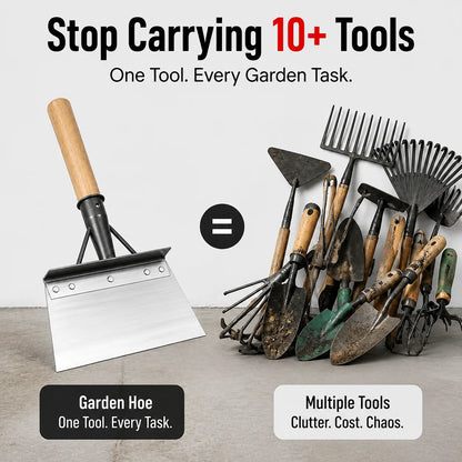 Garden Hoe Scraper Stainless Steel Multi-Purpose Blade