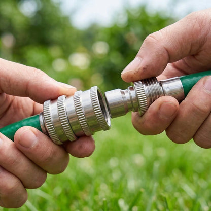 Garden Hose Connectors Stainless Steel Quick-Connect Set of 4