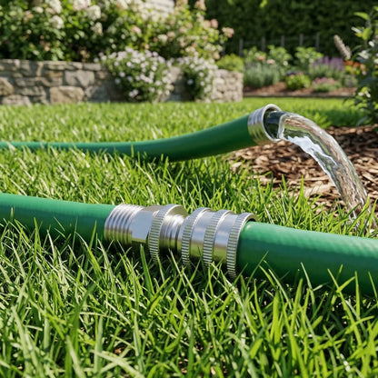 Garden Hose Connectors Stainless Steel Quick-Connect Set of 4