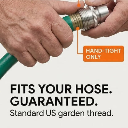 Garden Hose Connectors Stainless Steel Quick-Connect Set of 4