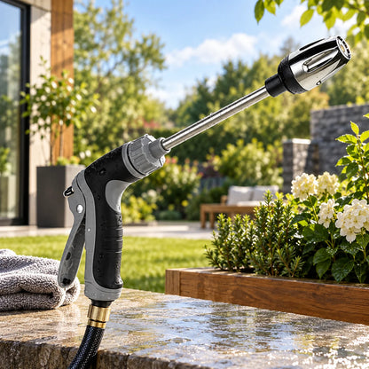 Garden Hose Nozzle 360 Degree Rotating Dual Nozzle