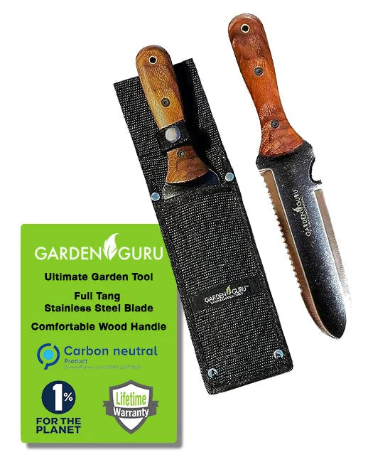 Garden Knife Full-Tang Stainless Steel Walnut Handle
