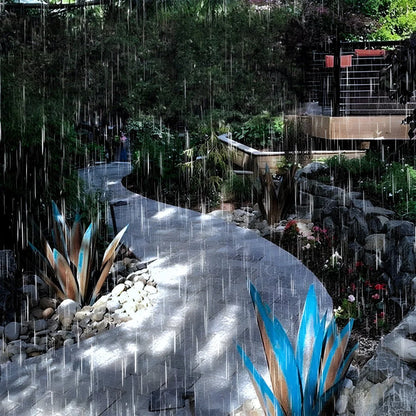 Garden Sculpture 3D Metal Weather-Resistant