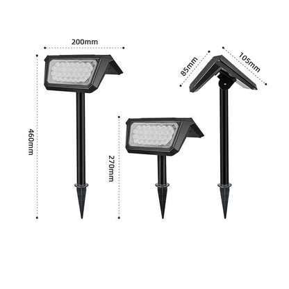 Garden Spotlight Solar-Powered Adjustable Weather-Resistant