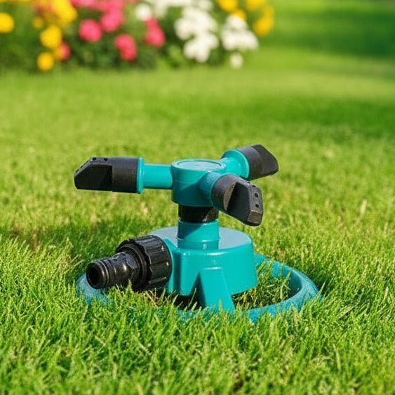 Garden Sprinkler Automatic 360-Degree Rotation Compact Design