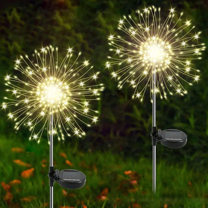 Garden Stake Light Solar-Powered 8-Function Starburst