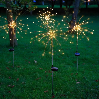 Garden Stake Light Solar-Powered 8-Function Starburst