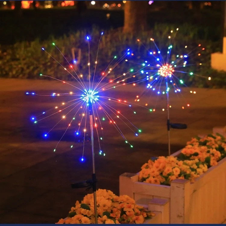 Garden Stake Light Solar-Powered 8-Function Starburst