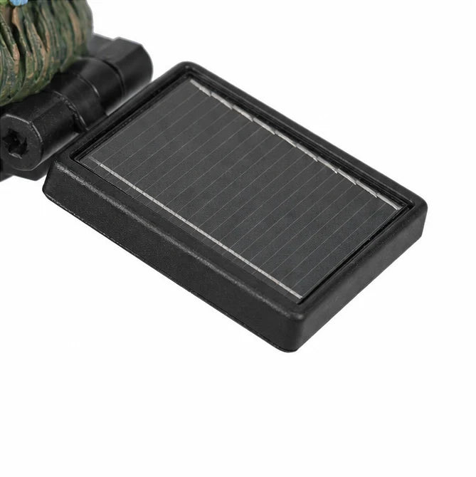 Garden Stake Light Solar Powered Hand-Painted Resin Automatic Glow