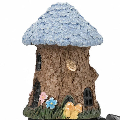 Garden Stake Light Solar Powered Hand-Painted Resin Automatic Glow