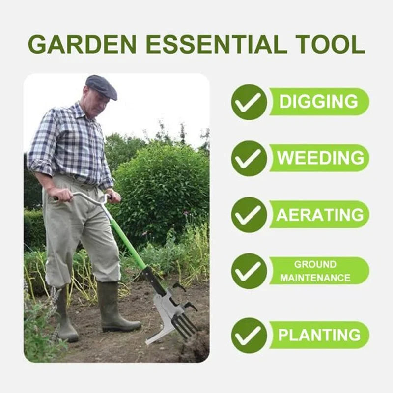 Garden Tool Attachment Foot Pedal Upright Digging