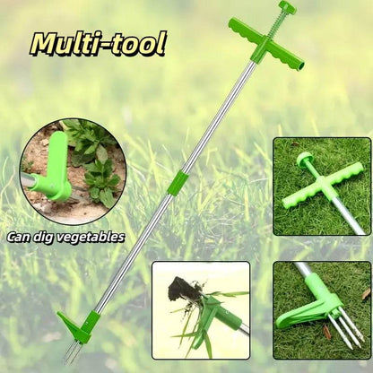 Garden Weeder Three-Claw Foot Pedal Stand-Up Design