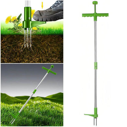 Garden Weeder Three-Claw Foot Pedal Stand-Up Design