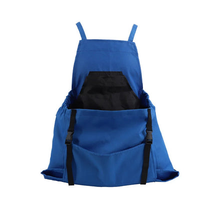 Gardening Apron Waterproof Adjustable Cross-Back Straps Tool Pockets