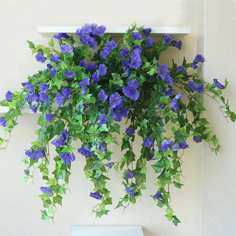 Garland Morning Glory Realistic Silk UV-Resistant & Weatherproof