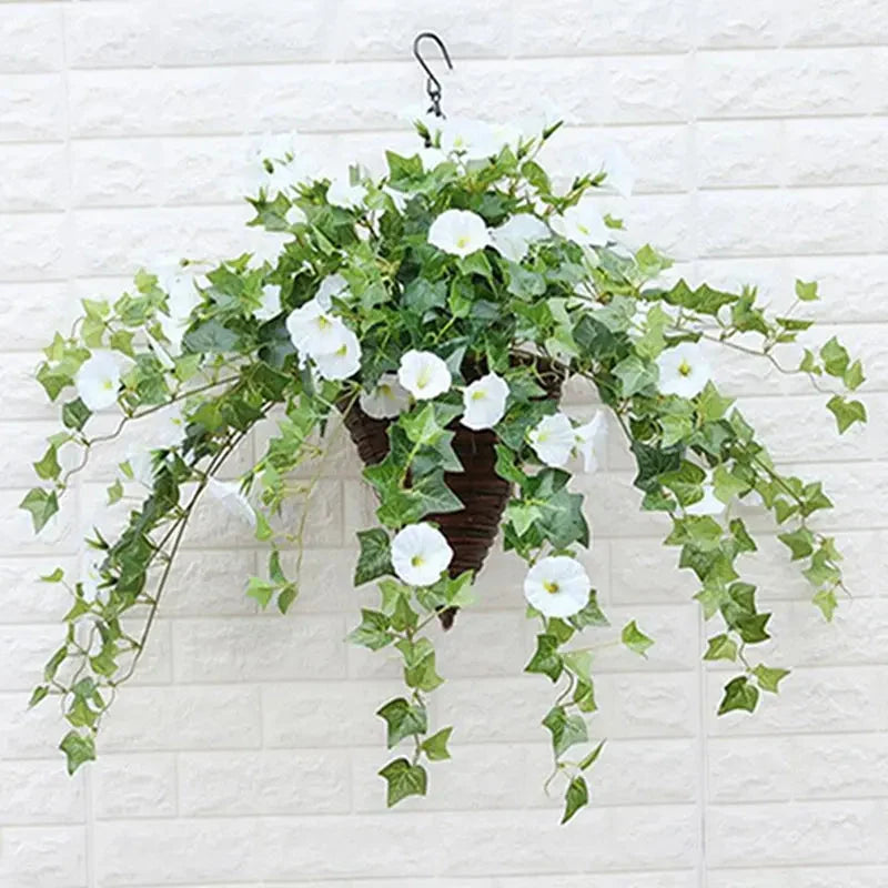 Garland Morning Glory Realistic Silk UV-Resistant & Weatherproof