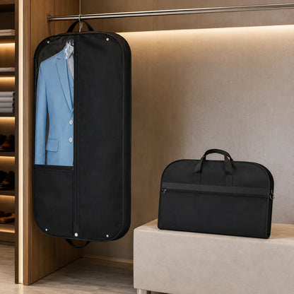 Garment Bag 2-Pack Waterproof Gusseted Clear Front Window