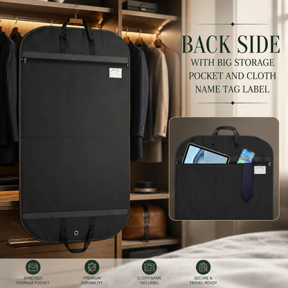 Garment Bag 2-Pack Waterproof Gusseted Clear Front Window