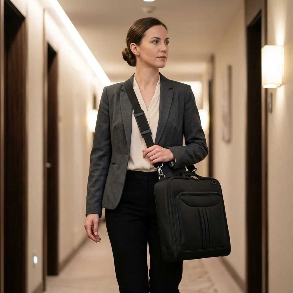 Garment Bag Foldable Water-Resistant EVA-Padded