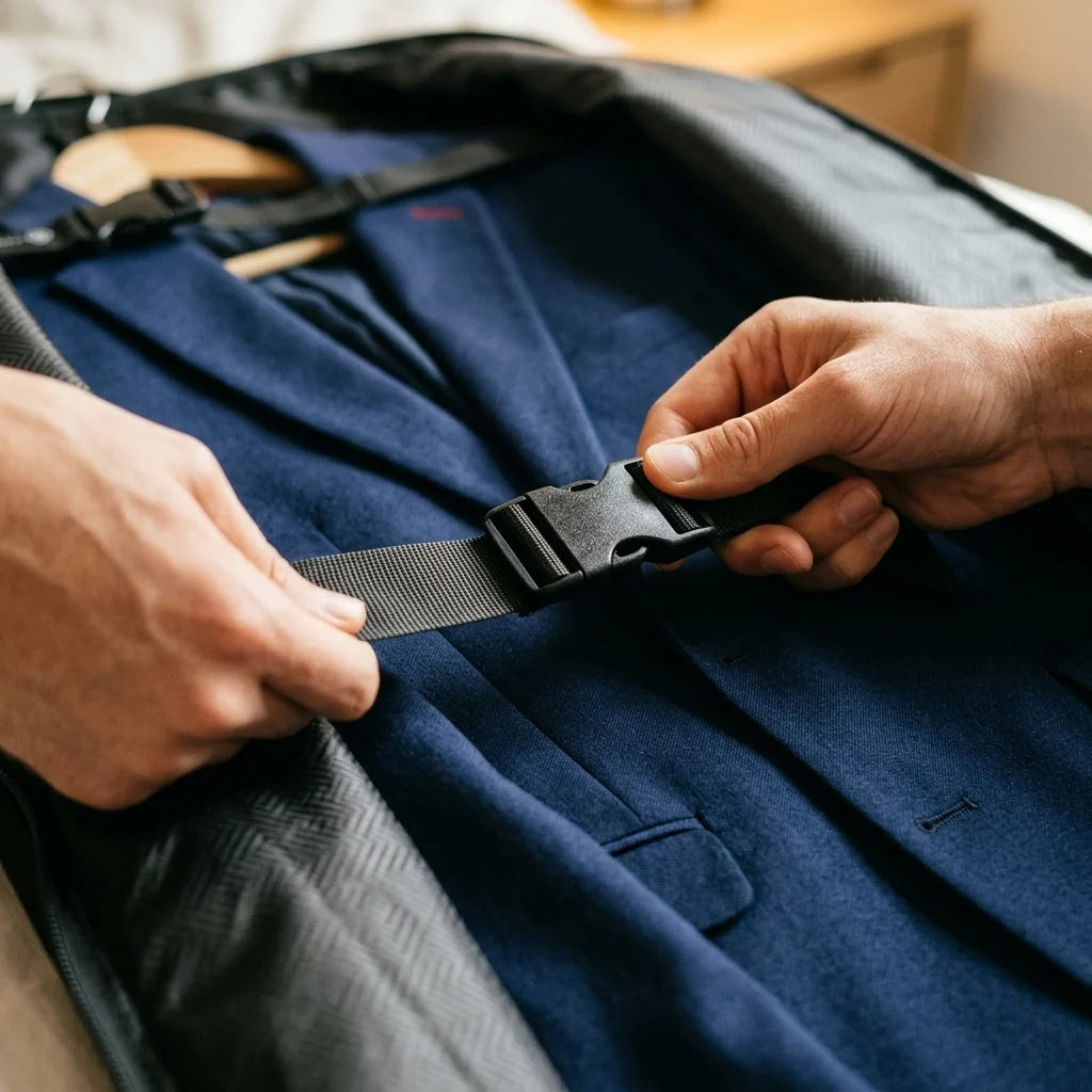 Garment Bag Foldable Water-Resistant EVA-Padded