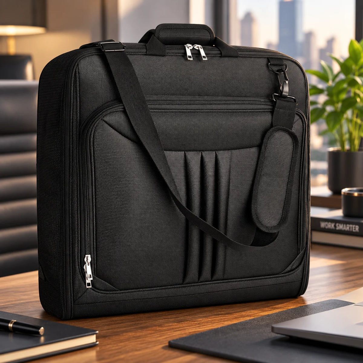 Garment Bag Foldable Water-Resistant EVA-Padded