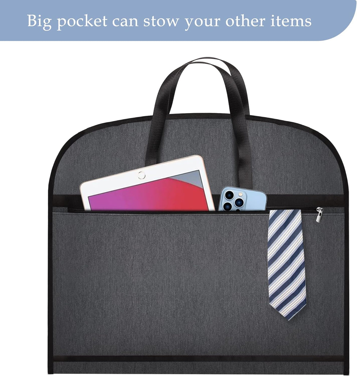Garment Bag Waterproof Foldable Large Zippered Pocket