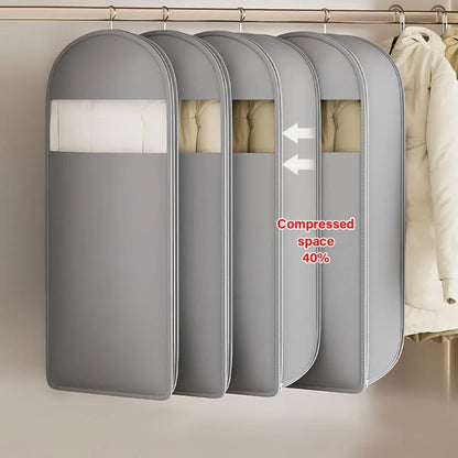 Garment Storage Bag Hanging Self-Compressing Waterproof Holds 5 Garments