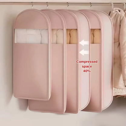 Garment Storage Bag Hanging Self-Compressing Waterproof Holds 5 Garments