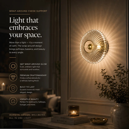 Glass Globe Wall Sconce Hand-Blown Soft Diffused Light