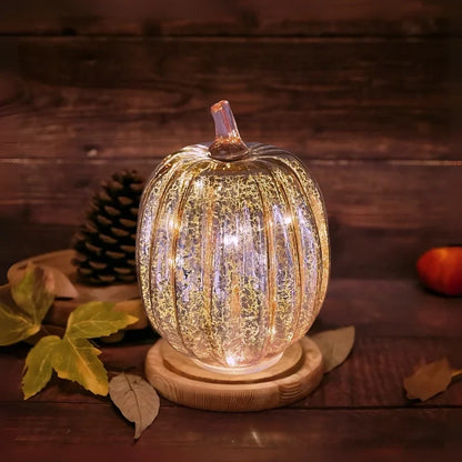 Glass Lamp Hand-Blown Battery-Powered With Timer