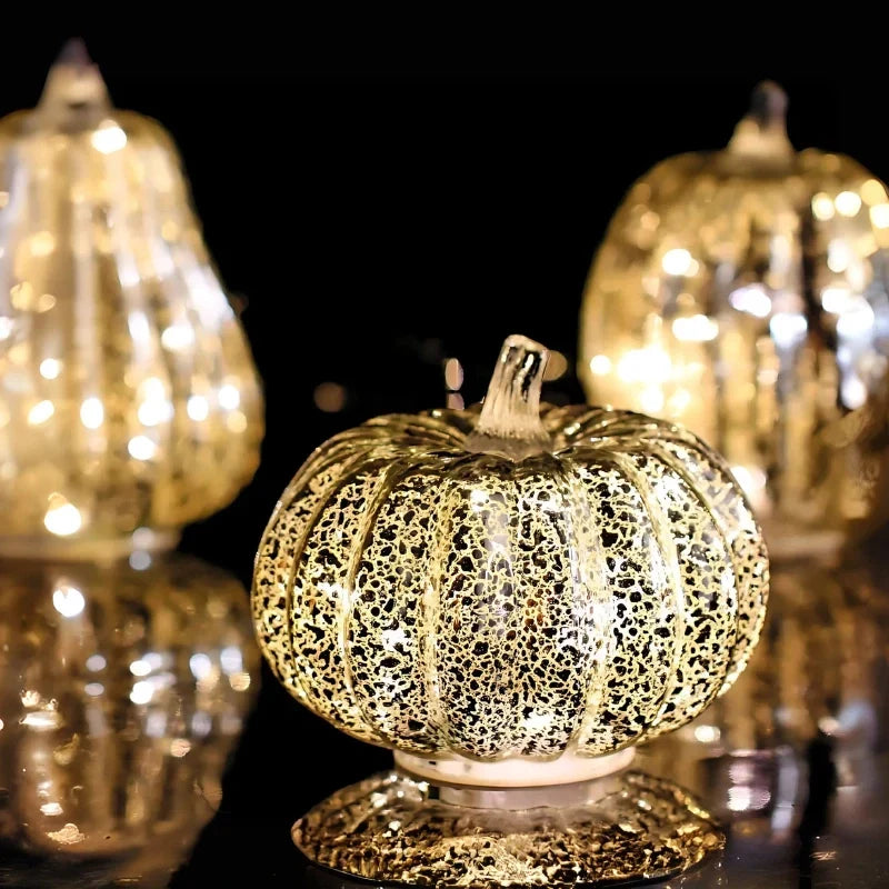 Glass Lamp Hand-Blown Battery-Powered With Timer