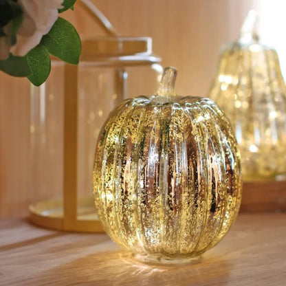 Glass Lamp Hand-Blown Battery-Powered With Timer