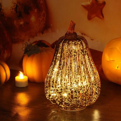 Glass Lamp Hand-Blown Battery-Powered With Timer