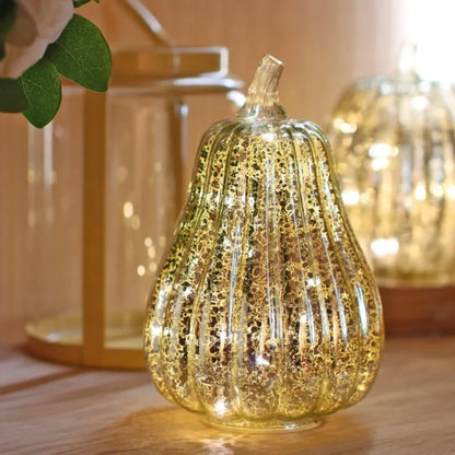 Glass Lamp Hand-Blown Battery-Powered With Timer