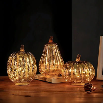 Glass Lamp Hand-Blown Battery-Powered With Timer