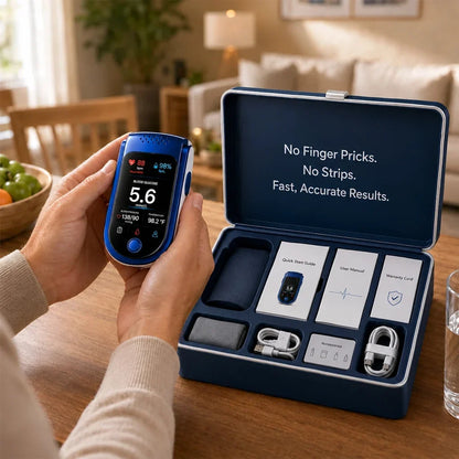 Glucose Monitor Non-Invasive Needle-Free Daily Tracking