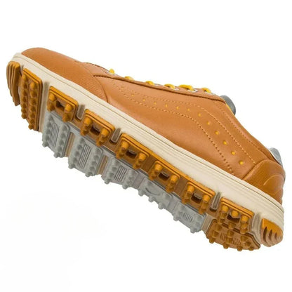 Golf Shoes Waterproof Leather Cushioned Insole Integrated Traction