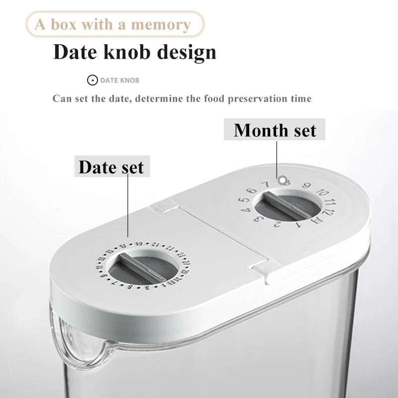 Grain Storage Container Sealed Adjustable Date Dial