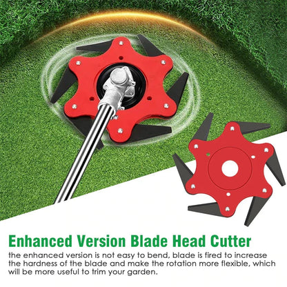 Grass Trimmer Head Six-Blade Manganese Steel Flexible Design