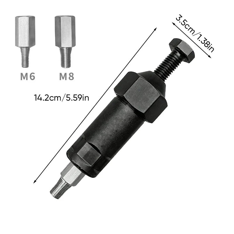 Grease Fitting Cleaner Tool With M6 & M8 Adapters