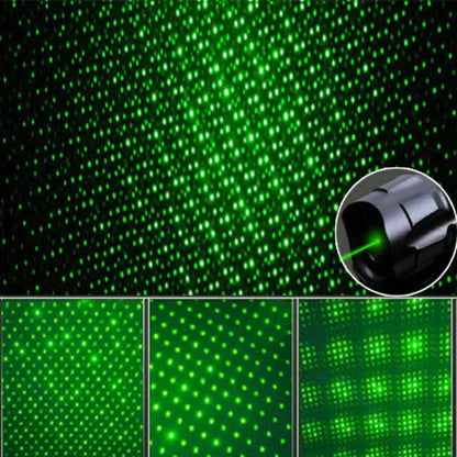 Green Laser Pointer USB Rechargeable Anodized Metal Body 6,562 Ft Range