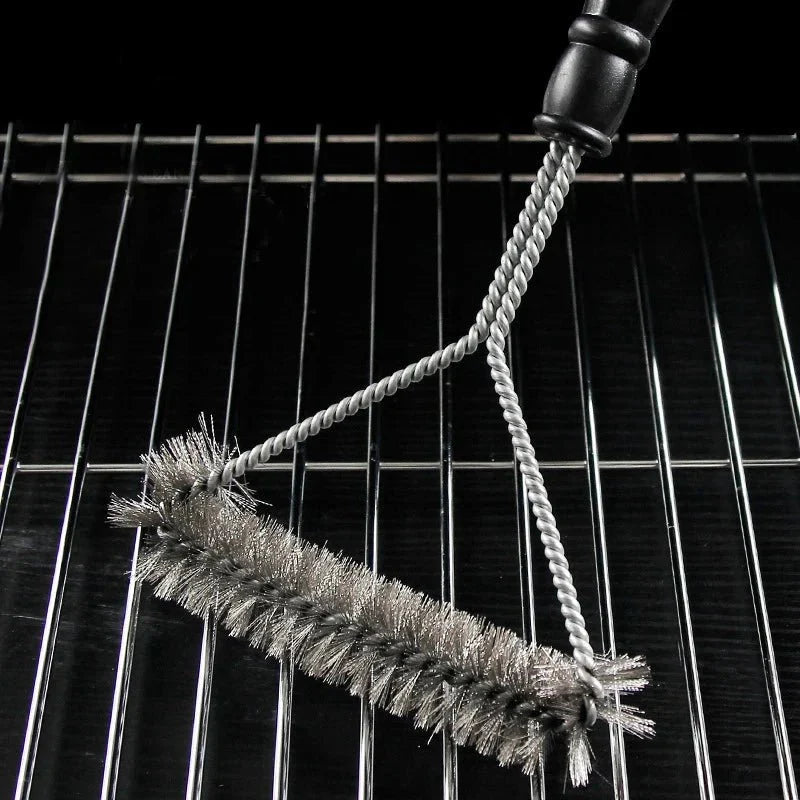 Grill Brush Stainless Steel Bristles & Sturdy Handle