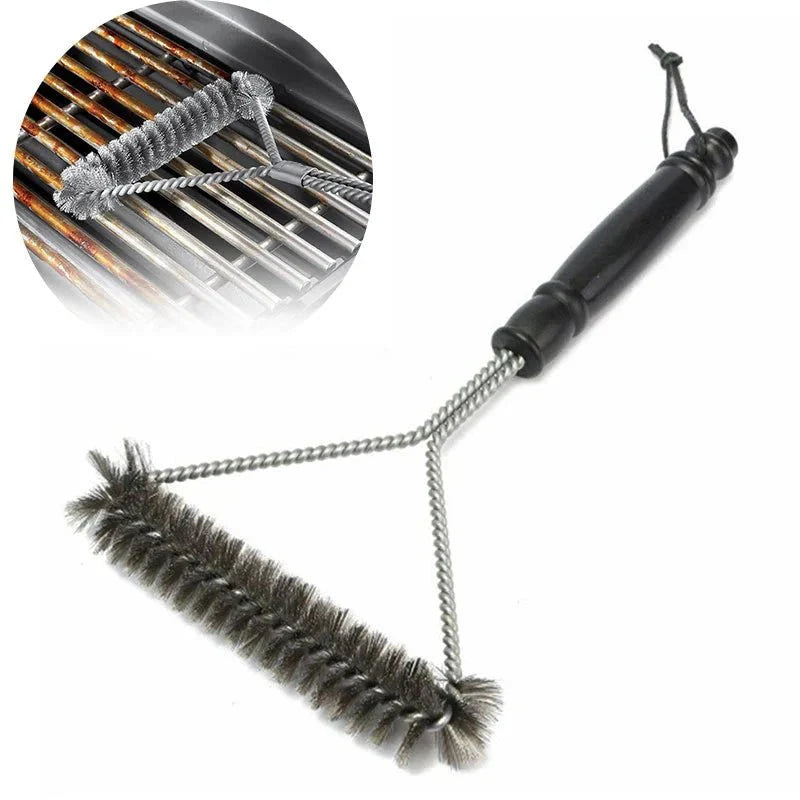 Grill Brush Stainless Steel Bristles & Sturdy Handle