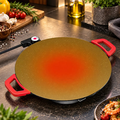 Grill Pan Cast Iron Ribbed & Fat-Draining