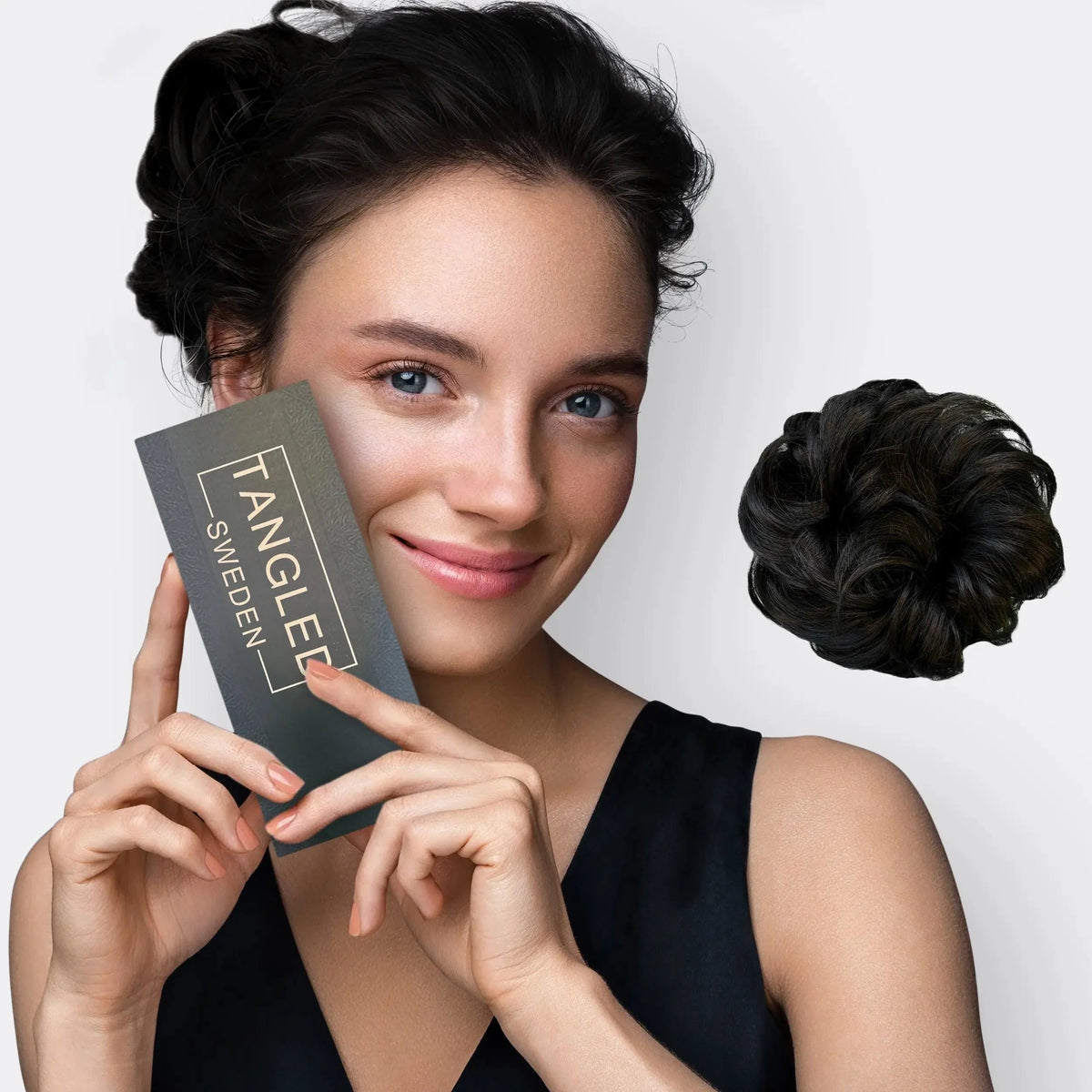 Hair Scrunchie Voluminous Bun Natural-Look Fibers