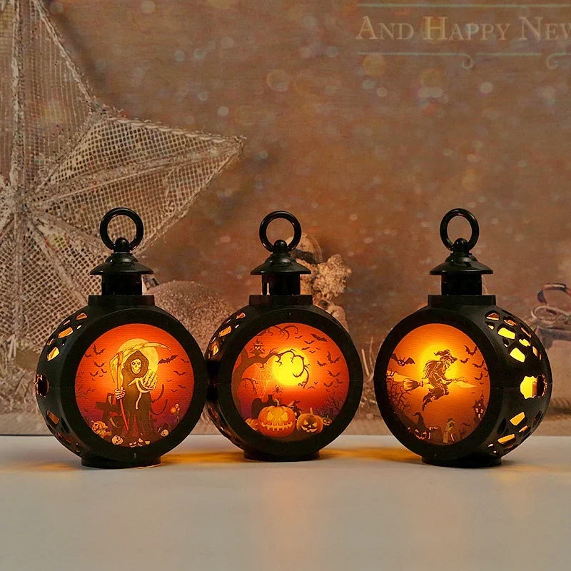 Halloween Lantern LED Cutout Design Indoor & Outdoor