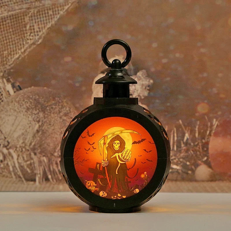 Halloween Lantern LED Cutout Design Indoor & Outdoor