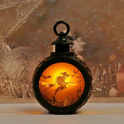 Halloween Lantern LED Cutout Design Indoor & Outdoor