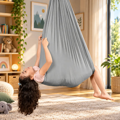 Hammock Swing Cocoon-Style Fabric Steel Buckle 440 lb Capacity